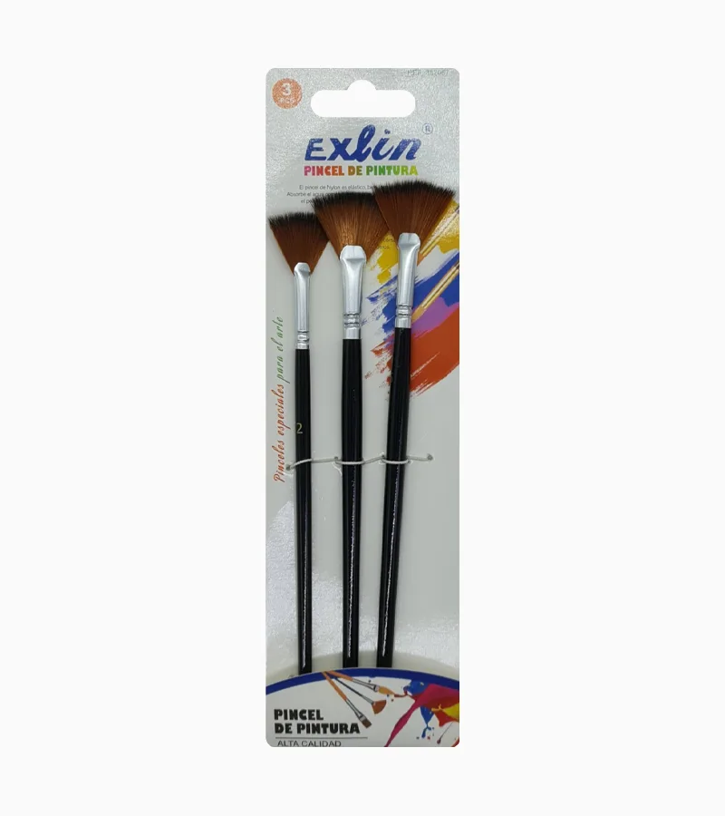 Set Pinceles De Pintura 3 Pcs Importadora Exlin