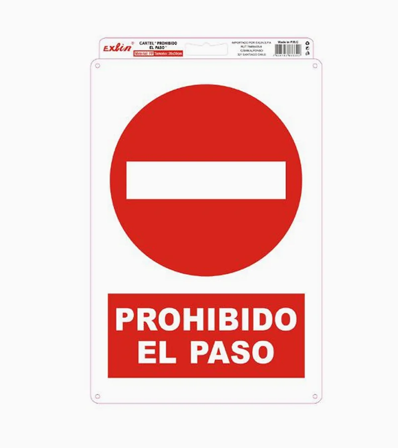 Se Al Tica Prohibido El Paso Importadora Exlin