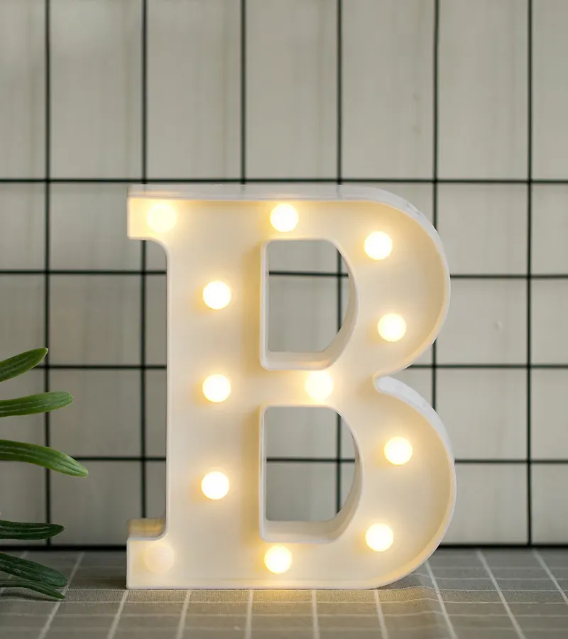 Letras Con Luces Led "B" - Importadora Exlin