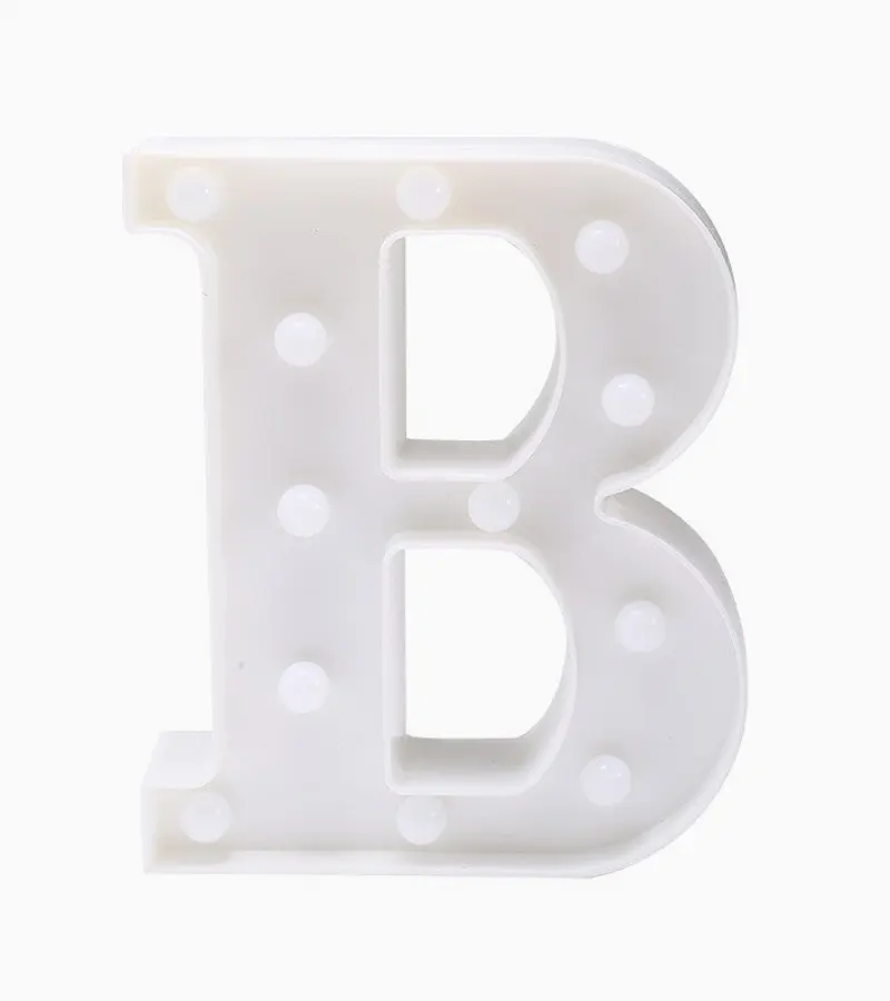 Letras Con Luces Led "B" - Importadora Exlin