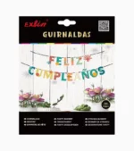 Linda Guirnalda Feliz Cumpleaños de colores, para que no pierdas tiempo, está armada con la cinta, lista para colgar y usar. Marca: Exlin