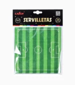 Utiliza estos servilletas de futbol en su variedad de diseños para innovar en las decoraciones de tus fiestas, eventos, baby showers, entre otras.