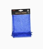 Bolsa de tela semi translucida, con cordeles de amarra en la parte superior, ideales para mejorar la presentación de tus productos. Marca: Exlin