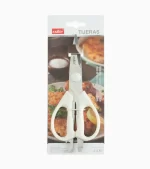 Tijeras multifuncional de cocina sirven desde cortar carne, quitar escamas, cortar pollo, verduras, entre otros. Marca: Exlin