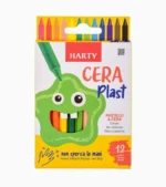 Los crayones de cera son usados comúnmente por los niños para dibujar y colorear. Debido a que sus pigmentos son lavables, no tóxicos. Marca: Exlin