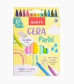 Los crayones de cera son usados comúnmente por los niños para dibujar y colorear. Debido a que sus pigmentos son lavables, no tóxicos. Marca: Exlin