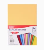 Descubre la versatilidad de las 100 Hojas De Colores Resma Papel Carta A4, diseñado especialmente para satisfacer las necesidades educativas y creativas.