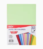 Descubre la versatilidad de las 100 Hojas De Colores Resma Papel Carta A4, diseñado especialmente para satisfacer las necesidades educativas y creativas.