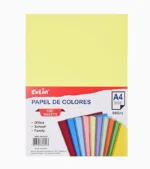 Descubre la versatilidad de las 100 Hojas De Colores Resma Papel Carta A4, diseñado especialmente para satisfacer las necesidades educativas y creativas.